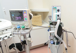 自動血圧モニターと笑気装置 